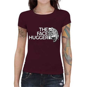 tshirt-femme-the-face-hugger-alien-the-north-face-fusion-coton-bio-cerise