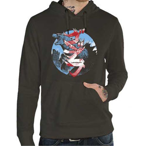 sweat-godzilla-gojira-scream-coton-bio-dark-khaki