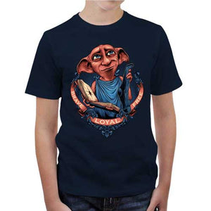 tshirt-enfant-t-shirt-dobby-l-elf-de-maison-coton-bio-bleu-nuit