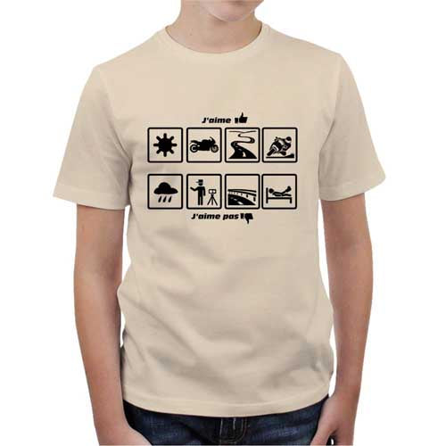 T shirt Moto Enfant - J'aime