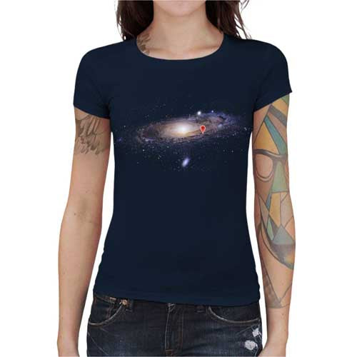 T-shirt Geekette - I am here