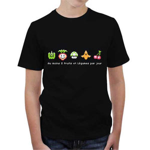 tshirt-enfant-geek-food-coton-bio-noir