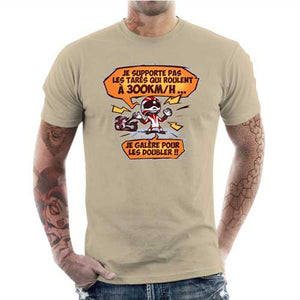 T shirt Motard homme - 300 km/h, Coloris Beige, Collections SOLDES, Top des ventes - Checkpoint, Checkpoint