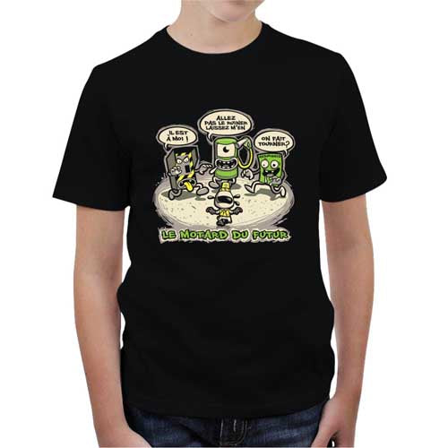 T shirt Moto Enfant - Le Motard du futur