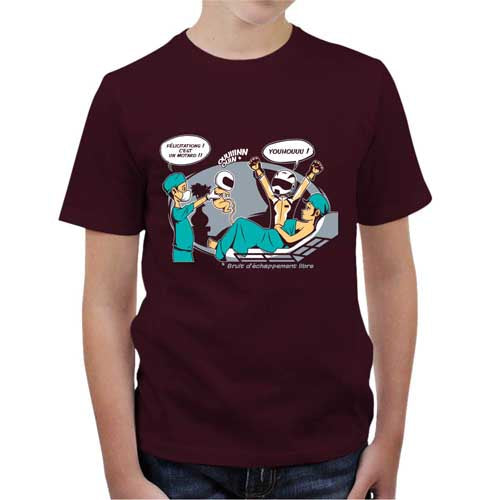 T-Shirt Bébé Bientôt Motard - 100% Coton Manches Courtes