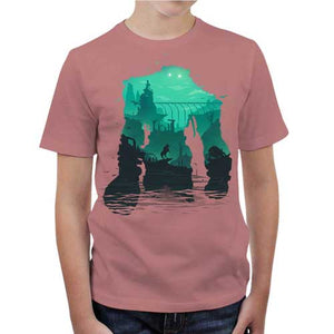 tshirt-enfant-shadow-of-the-colossus-coton-bio-petal-rose