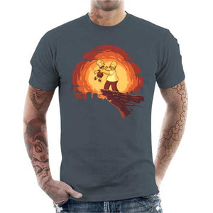 tshirt-homme-simpson-king-coton-bio-gris-mineral