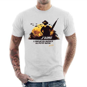 tshirt-homme-apocalypse-now-replique-coton-bio-blanc