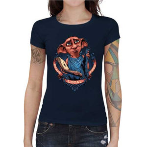 tshirt-femme-t-shirt-dobby-l-elf-de-maison-coton-bio-bleu-nuit