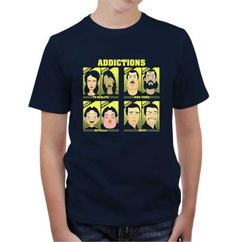 T shirt Moto Enfant - Addictions