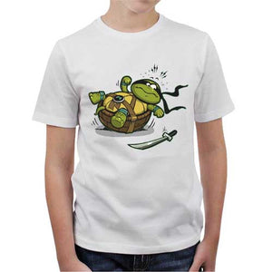 tshirt-enfant-turtle-loser-coton-bio-blanc
