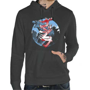 sweat-godzilla-gojira-scream-coton-bio-dark-grey