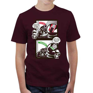 tshirt-enfant-bande-de-peur-coton-bio-cerise