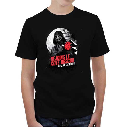 T-shirt Star Wars Garçon 4-5 Ans – Noir Coton – état Correct