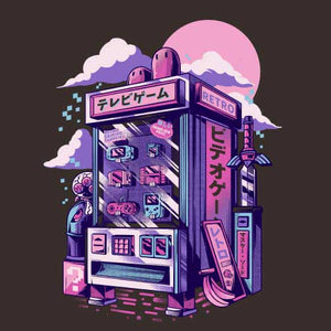 tshirt-retro-vending-machine-distributeur-de-jeux-video-coton-bio-chocolat