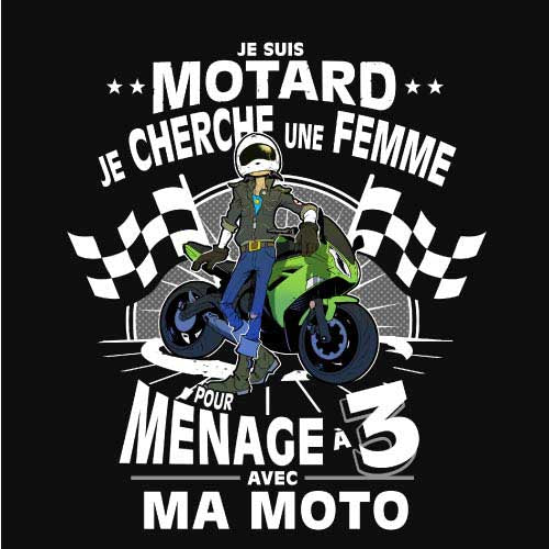 T-shirt Femme Motard – Cadeau Motorcycle Passionnée – Design Vintage Moto