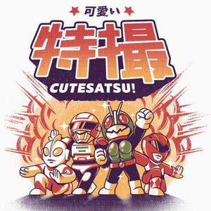 tshirt-cutezatsu-les-power-rangers-a-la-sauce-kawai-coton-bio-blanc