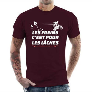 tshirt-homme-les-freins-cest-pour-les-laches-coton-bio-cerise
