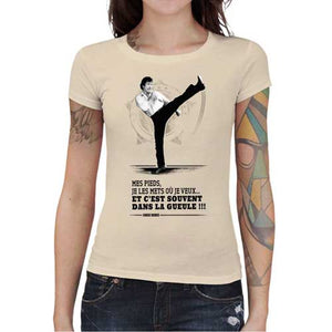 tshirt-femme-chuck-norris-pieds-replique-coton-bio-natural