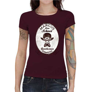 tshirt-femme-marcus-low-school-coton-bio-cerise