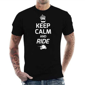 tshirt-homme-keep-calm-and-ride-coton-bio-noir