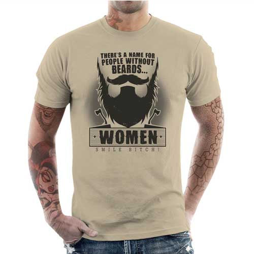 T-shirt humour homme - Homme sans barbe