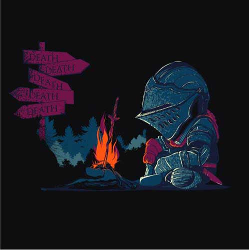 Dark Death Tiny – Tshirt Demon’s Soul