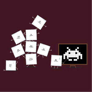 tshirt-pixel-training-coton-bio-cerise