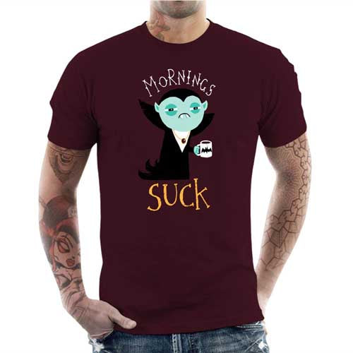 T-shirt Geek Homme - Mornings Suck