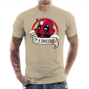 tshirt-homme-cinema-i-am-unicorn-deadpool-coton-bio-beige