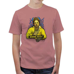 tshirt-enfant-science-bitch-coton-bio-petal-rose