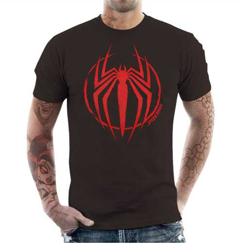T-shirt Spider-Man Marvel Taille XL – Occasion Très Bon état, Noir, Manches Courtes