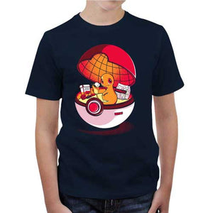 tshirt-enfant-red-poke-house-la-maison-salameche-coton-bio-bleu-nuit