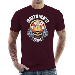 tshirt-homme-saitamas-gym-deviens-plus-fort-avec-le-maitre-coton-bio-cerise