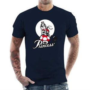 tshirt-homme-save-the-princess-coton-bio-bleu-nuit