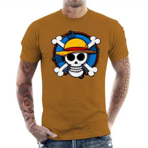 tshirt-homme-one-piece-skull-coton-bio-curcuma