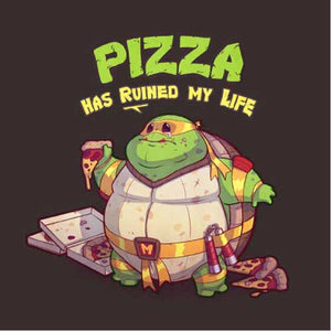 tshirt-turtle-pizza-coton-bio-chocolat