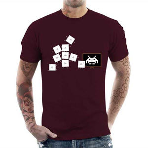 tshirt-homme-pixel-training-coton-bio-cerise