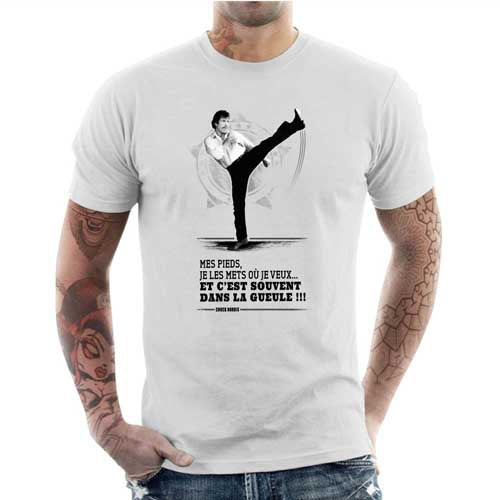 T-shirt geek homme - Chuck Norris Pieds