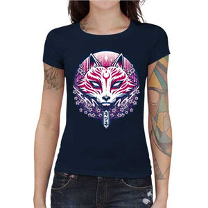 tshirt-femme-kitsune-inspire-du-folklore-japonais-coton-bio-bleu-nuit