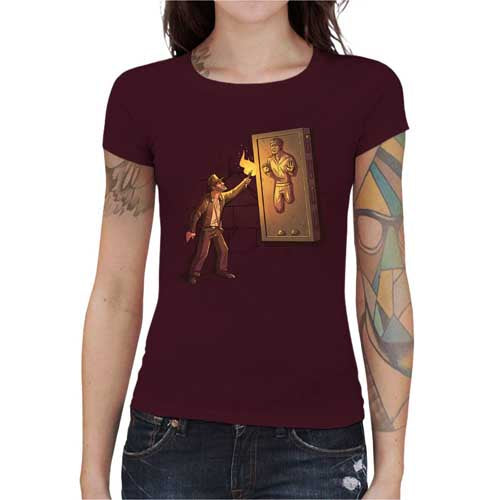 T-shirt Geekette - Indiana Carbonite