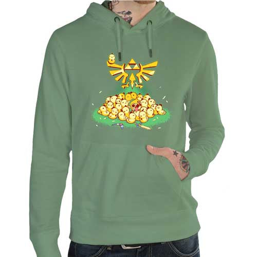 Sweat geek - Link VS Cocottes Zelda