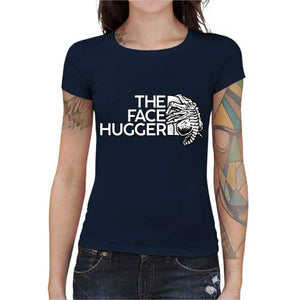 tshirt-femme-the-face-hugger-alien-the-north-face-fusion-coton-bio-bleu-nuit
