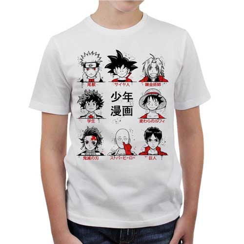 T-shirt Anime Taille 10 - Blanc - Neuf Sans étiquettes - Pour Homme