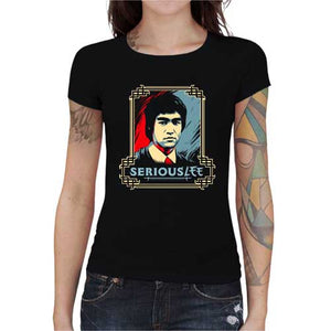 tshirt-femme-serious-lee-coton-bio-noir