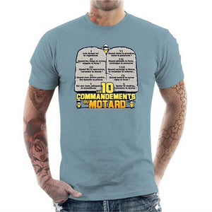 tshirt-homme-les-10-commandements-du-motard-coton-bio-ciel