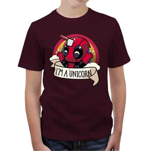 tshirt-enfant-cinema-i-am-unicorn-deadpool-coton-bio-cerise