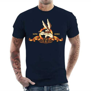 tshirt-homme-super-genius-coton-bio-bleu-nuit