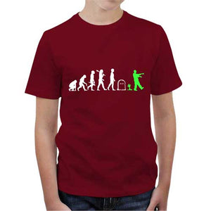tshirt-enfant-zombie-coton-bio-rouge