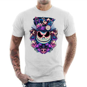 tshirt-homme-t-shirt-etrange-noel-de-monsieur-jack-et-alice-pays-des-merveilles-coton-bio-blanc